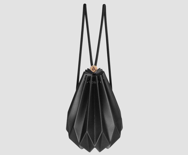 DIAMOND Obsidian 石 ブラック Bag 完全手作りのベジタリアン