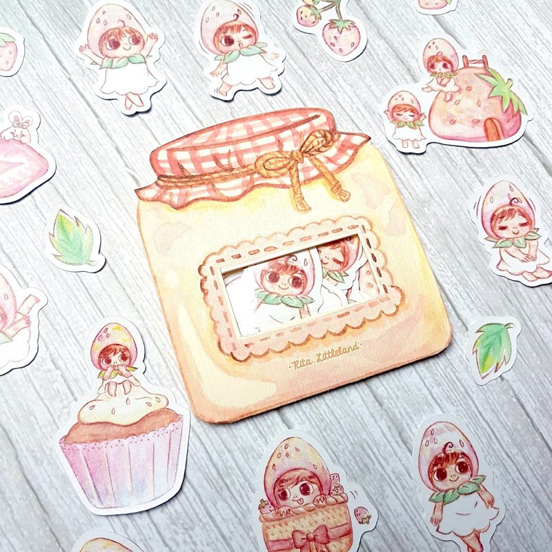 Strawberry Fairy 貼紙組 - 貼紙 - 紙 粉紅色
