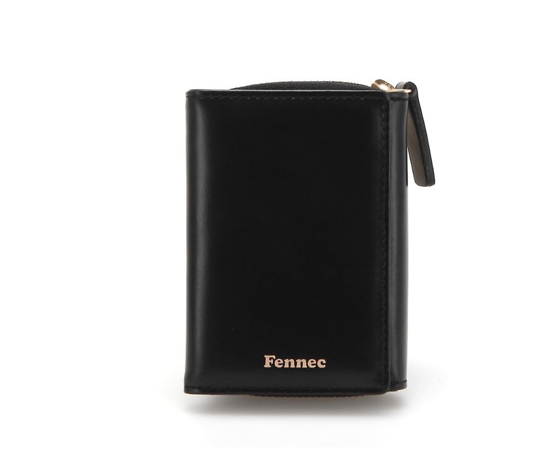 FENNEC TRIPLE POCKET - 玉石黑 / BLACK - 長短皮夾/錢包 - 真皮 黑色