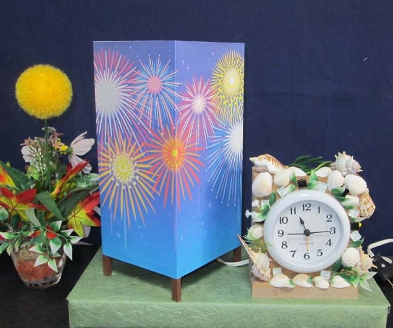 Winter fireworks · Sea shell watch museum «Dream light» Peace and healing will be revived! ★ Decorative light stand - Lighting - Paper Orange
