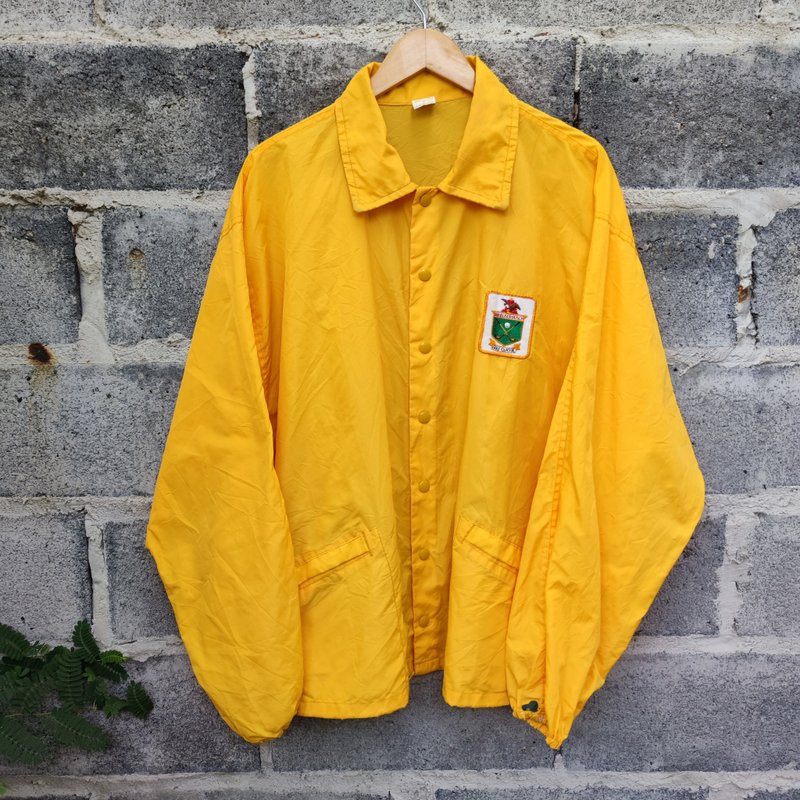 Vintage 70s Anheuser-Busch Golf Classic   PGA tour Windbreaker Jacket - 男夾克/外套 - 棉．麻 黃色