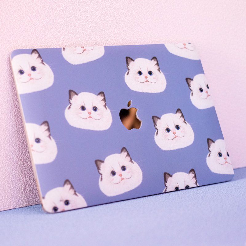 Little Ragdoll MacBook Case - เคสแท็บเล็ต - พลาสติก สีน้ำเงิน