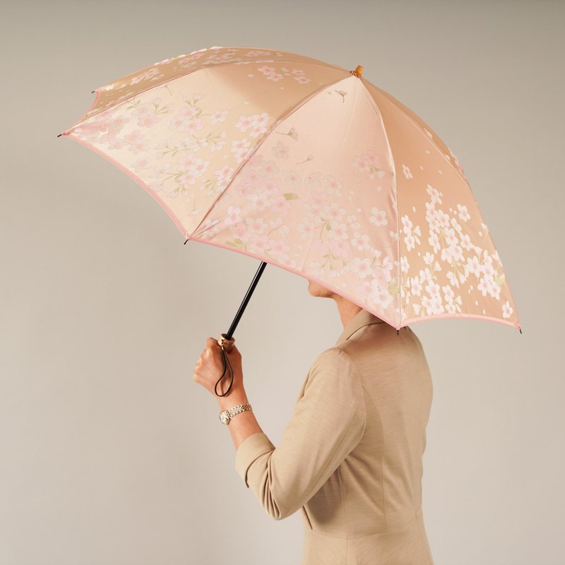 EORI SAKURA　Cherry blossom　folding umbrella - ร่ม - เส้นใยสังเคราะห์ สึชมพู