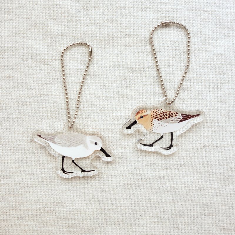 Spoon-billed sandpiper Acrylic key chain - ที่ห้อยกุญแจ - อะคริลิค 