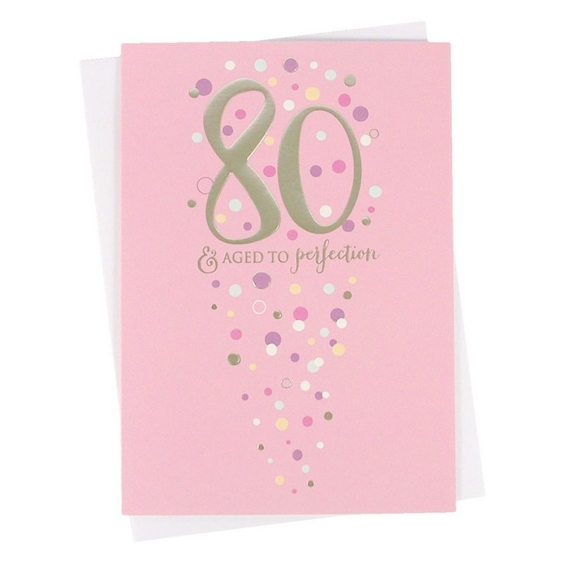 Dedicated to 80 years old and perfect age [ABACUS Life&Soul Card-Birthday Wishes] - Cards & Postcards - Paper Multicolor