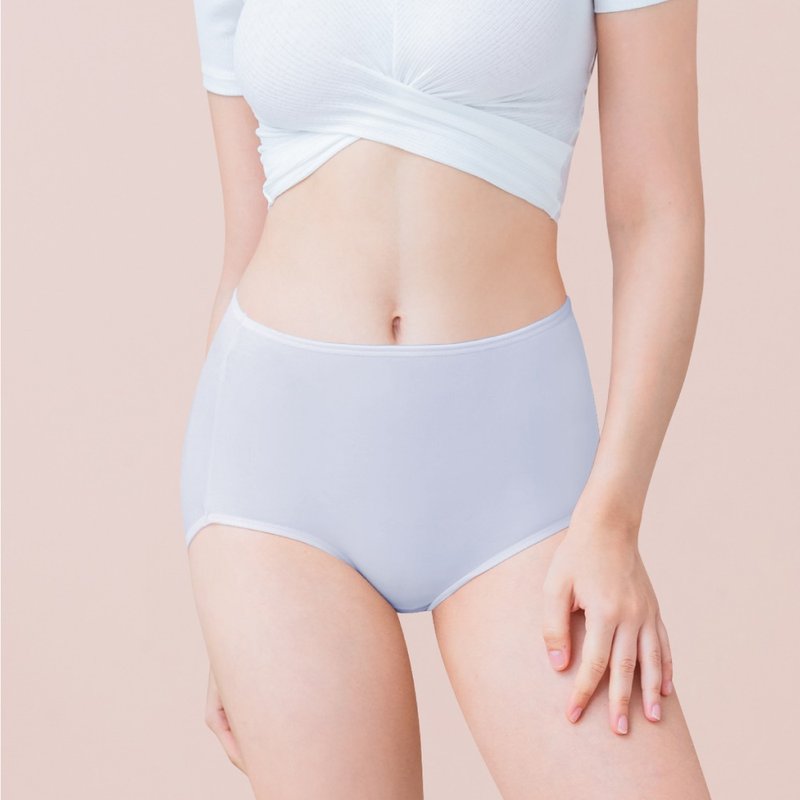 Clany skin care silk protein high waist LQ (2XL) panties cloud gray 2189-61 - ชุดชั้นในผู้หญิง - วัสดุอื่นๆ 