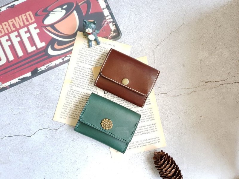 YF02_手工文創~簡約多功能卡片、鈔票、零錢夾 - 名片夾/名片盒 - 真皮 多色