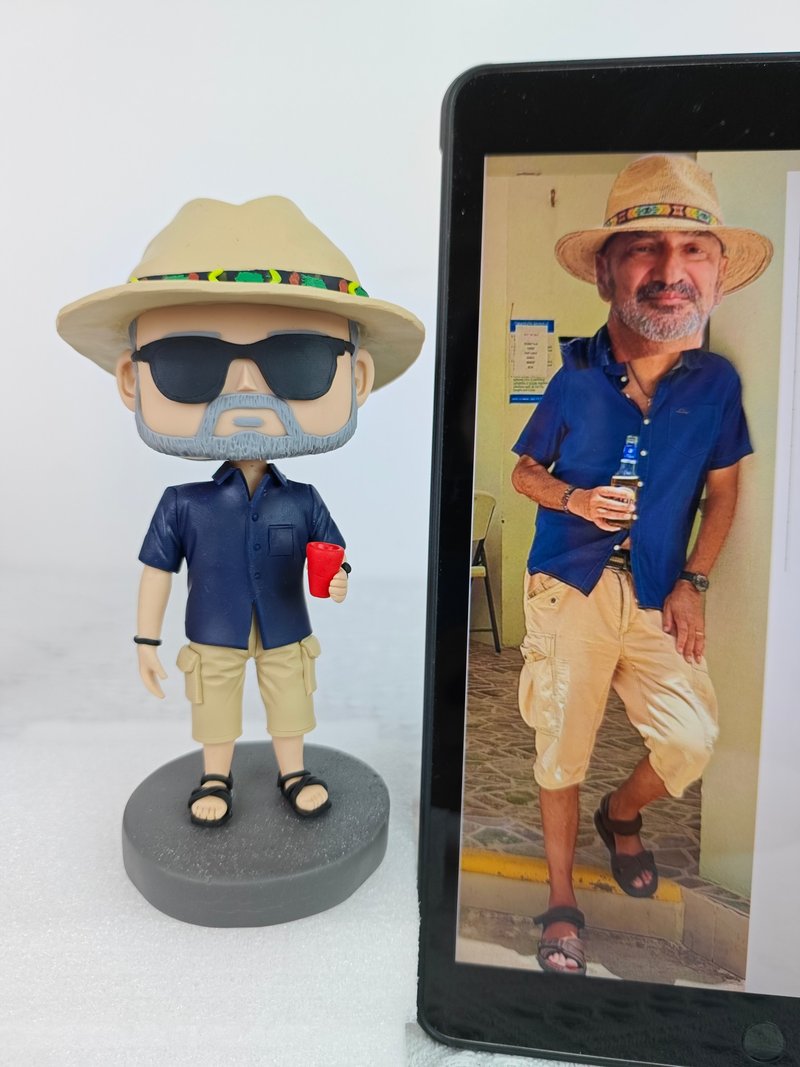 【客製化3D人像公仔】訂製手工Funko Pop男生朋友老公生日禮物 - 公仔/玩偶 - 黏土 多色