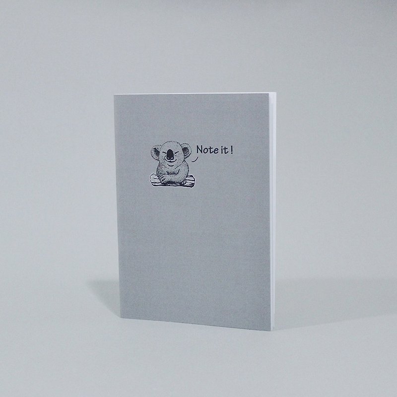 無尾熊 Wood系列 灰色筆記本 倚木篇 - 筆記簿/手帳 - 紙 灰色