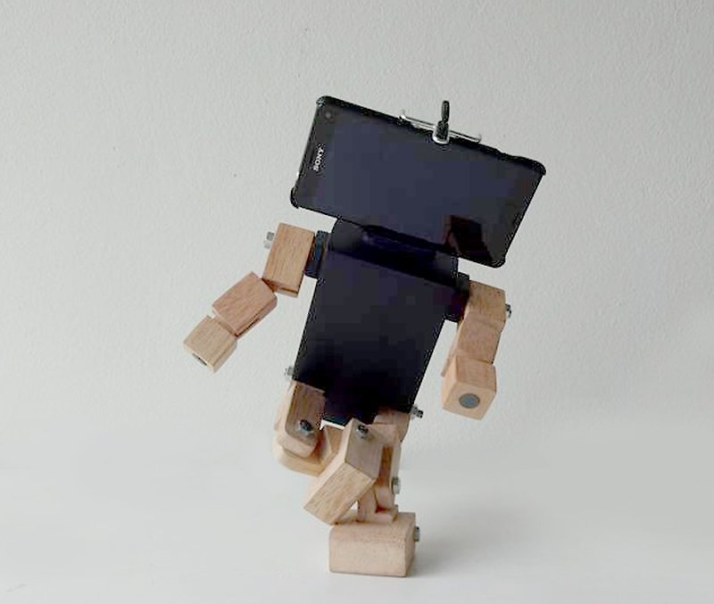 Smartphone holder Robot  BK  ( Minor change 2017 ) - Other - Wood Black