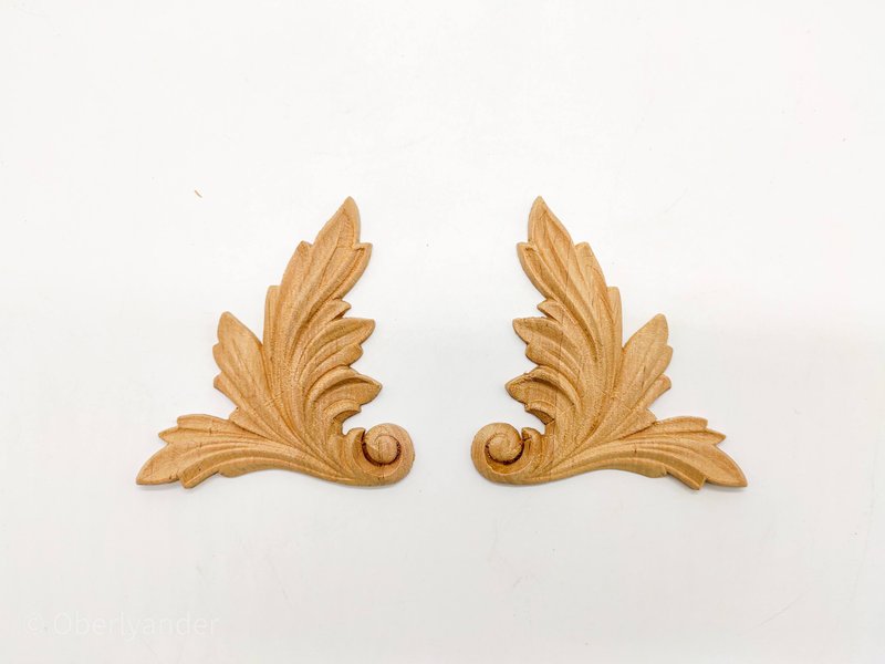 Shabby Chic French corners, Wall ornament, Wood Appliques, Onlay furniture - งานไม้/ไม้ไผ่/ตัดกระดาษ - ไม้ สีนำ้ตาล