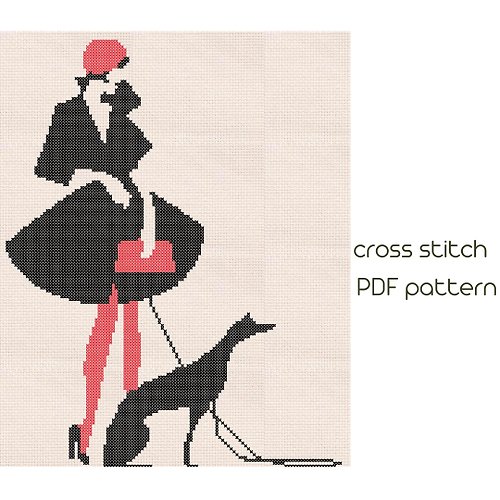 NaraXstitch patterns 十字繡圖案 Pop Art cross stitch Pop Art cross stitch pattern Modern cross stich /40/