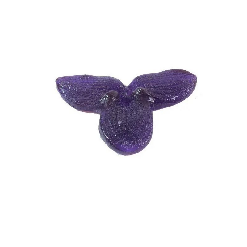 Orchid Jewelry Flower Brooch Mold / Orchid Charms Flower Bracelet Mold - Candles, Fragrances & Soaps - Plastic Purple