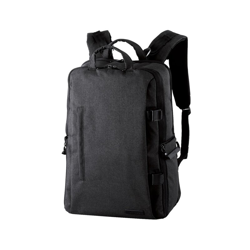 ELECOM Canvas Backpack/L/Black - กระเป๋ากล้อง - เส้นใยสังเคราะห์ สีดำ