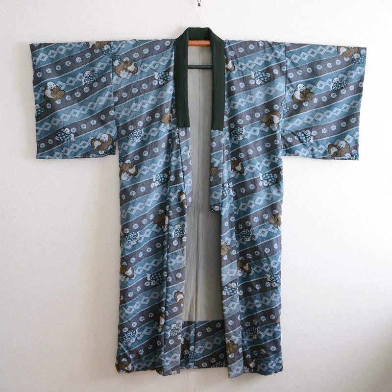 和服長袍男士神圖案日本復古昭和 - 男夾克/外套 - 其他材質 多色