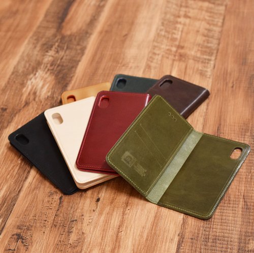 Leather Goods Shop Hallelujah 姫路産馬革 ホースレザー スマホケース iPhone16 15 14 Smartphone case Notebook JAK002