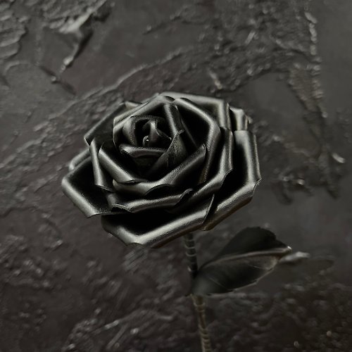 JK Collection 【All Black】黑色皮革薔薇玫瑰【花】
