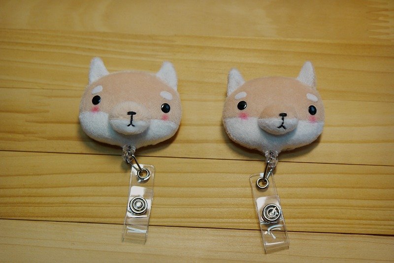 Bucute Shiba Inu ~ Clip-on retractable clip/For nursing staff/Birthday gift first choice/Exclusive sale/Handmade/ - ID & Badge Holders - Other Materials Gold