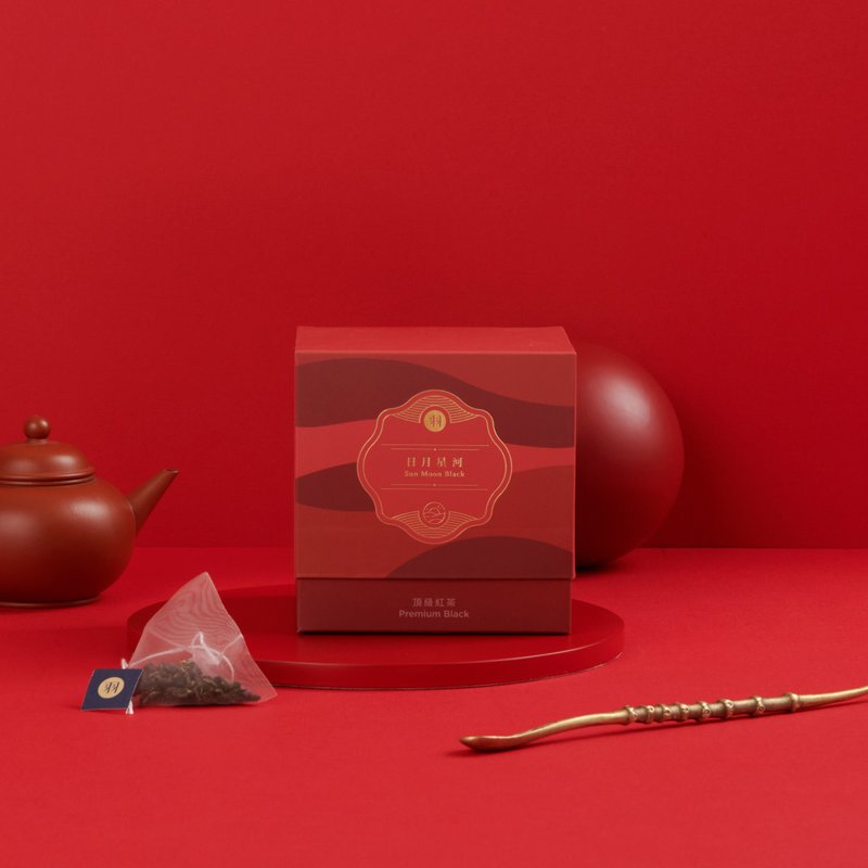 【得獎2星茶品】羽曦堂-日月星河(頂級日月潭紅茶)原葉茶包 15入 - 茶葉/茶包/水果茶 - 新鮮食材 紅色