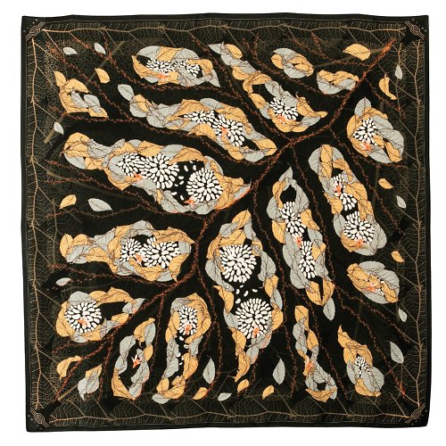 BWILDIsan The Ant Colony Silk Scarves – Green
