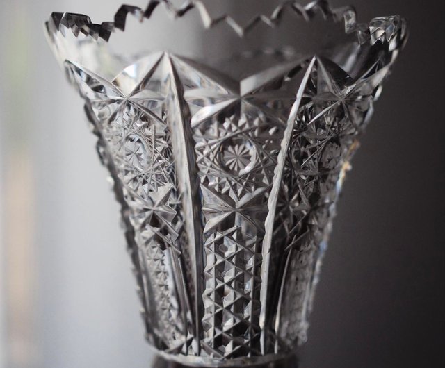 チェコスロバキア ヴァラスカ ベラ ヴィンテージ カット クリスタル