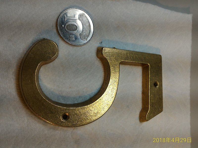台湾製の初期の古い作品、工業用スタイル、純銅、アラビア数字、家番号、文鎮装飾5 - その他 - 金属 