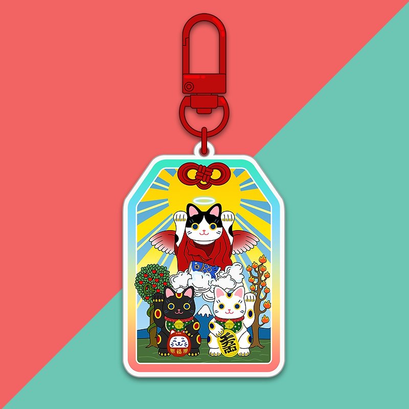 The Lovers Omamori Keychain - Charms - Acrylic Multicolor