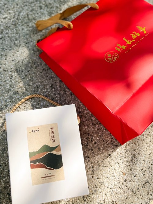 緣長好事｜農情濃情伴手禮品牌 緣長好事 精緻 原葉蜜香紅茶包 手提禮盒 1盒10包入 喜茶/送禮