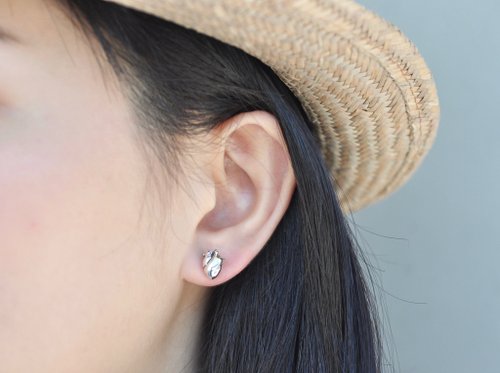 二毛銀（Nimou Jewelry） 二毛銀【大器系列─小立體心臟-耳針】銀 or 金