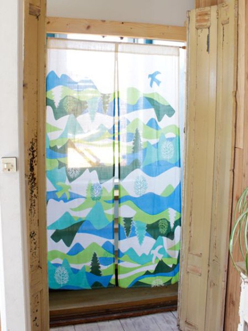 Pre-order in the outdoor forest landscape curtain 2 ISAP7644 - ของวางตกแต่ง - ผ้าฝ้าย/ผ้าลินิน 