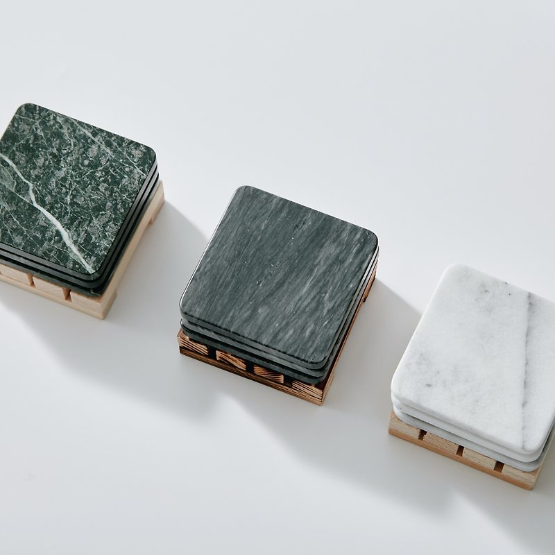 | Home | Marble. Pallet coasters. Refreshment tray. Ornament tray. 3 pieces in a set - Coasters - Stone 
