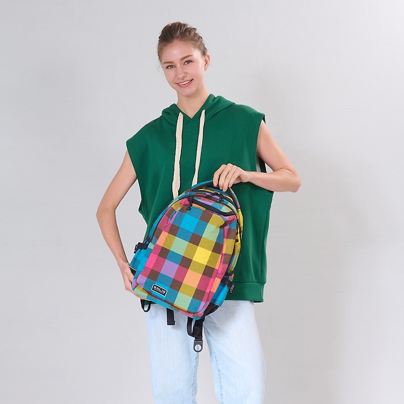 SOLIS Mosaic Series│13'' Ultra+ Basic Laptop Backpack│Modern - กระเป๋าแล็ปท็อป - เส้นใยสังเคราะห์ หลากหลายสี