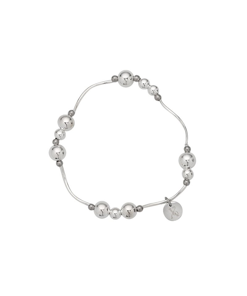 SILVER BALL BRACELET l SILVER - 手鍊/手環 - 其他金屬 銀色