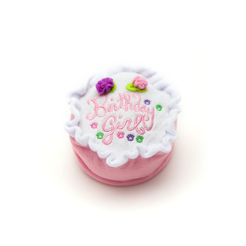 女孩的生日蛋糕 - 貓/狗玩具 - 聚酯纖維 粉紅色