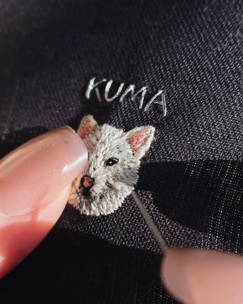 【專屬客製禮】寵物刺繡鑰匙圈丨特殊訂製・全身款 - 客製化寵物商品 - 繡線 