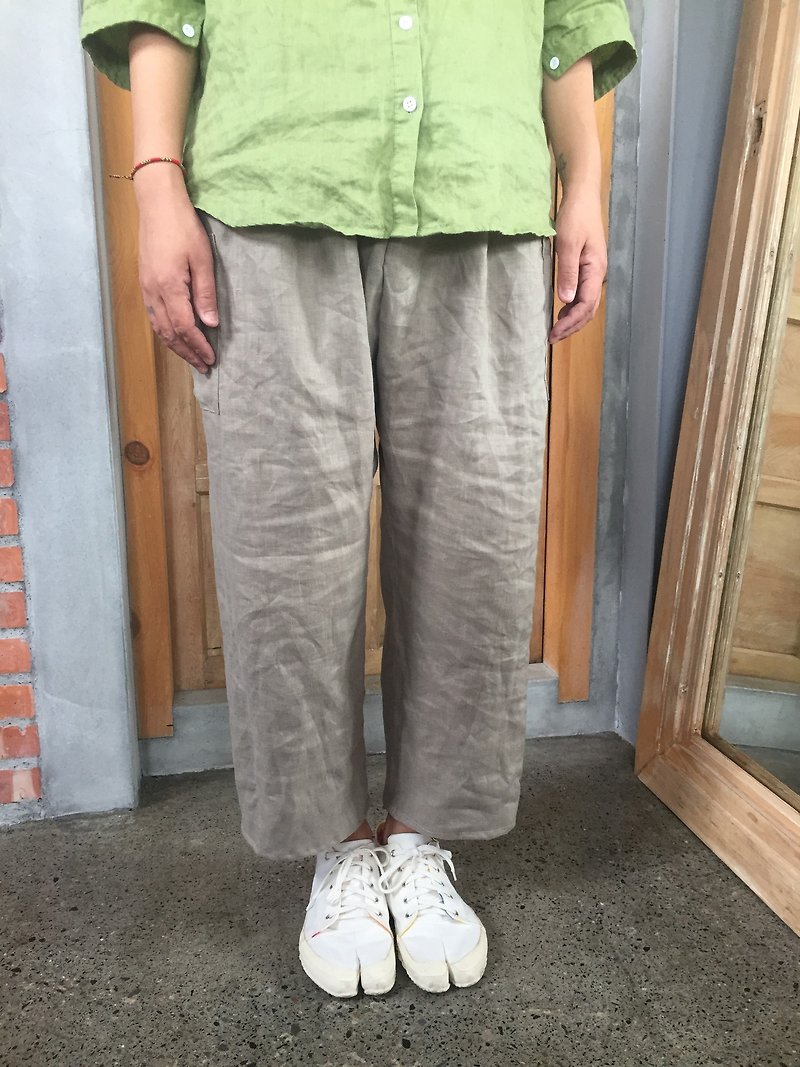 Linen Master Pocket Pants Multicolor - Women's Pants - Cotton & Hemp 