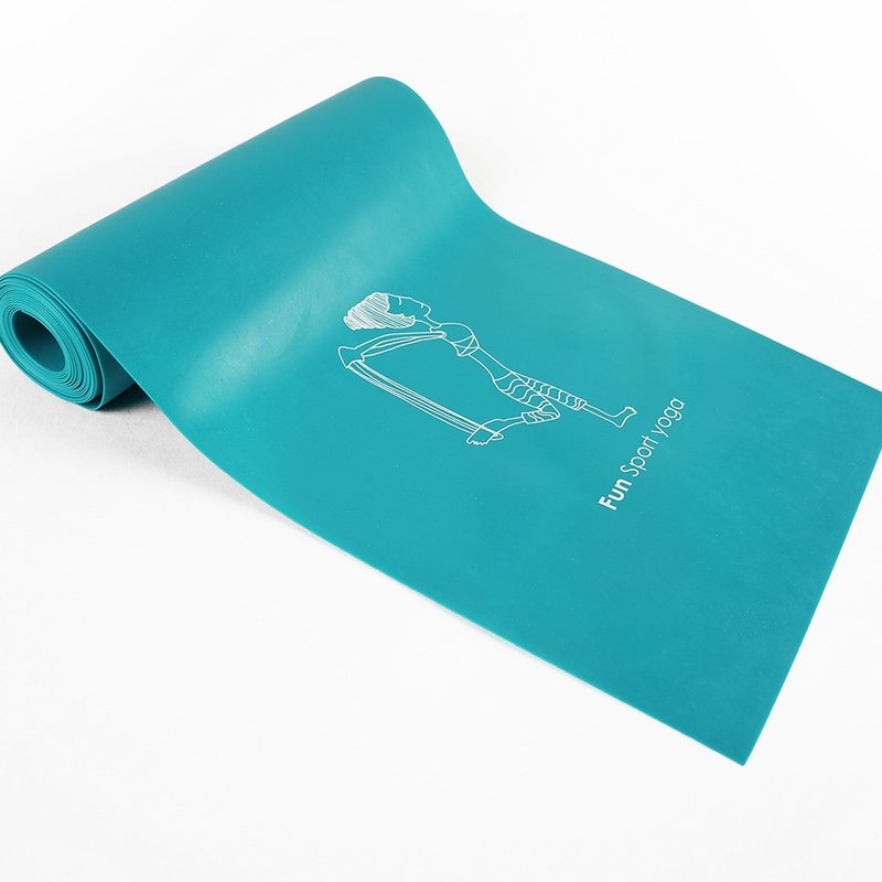 FunSport-彼拉提斯伸展彈力帶-加長款180CM-中力道-2入 - 運動/健身器材 - 橡膠 綠色