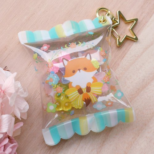 Froggy candy bag charm