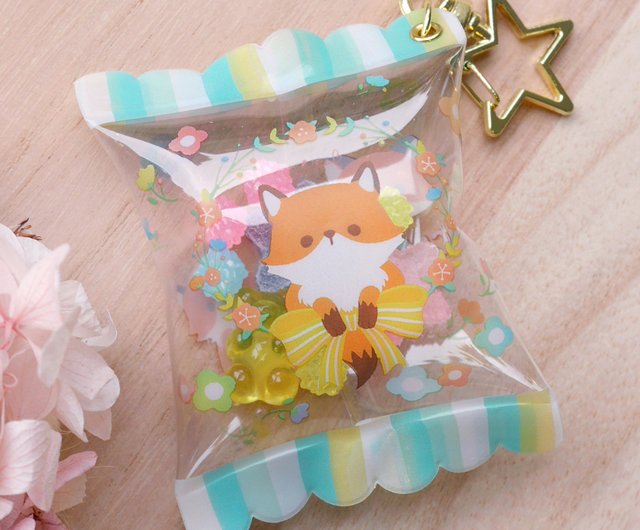 Wreath Little Fox Candy Bag Charm ChiaBB Dream Key Ring Charm