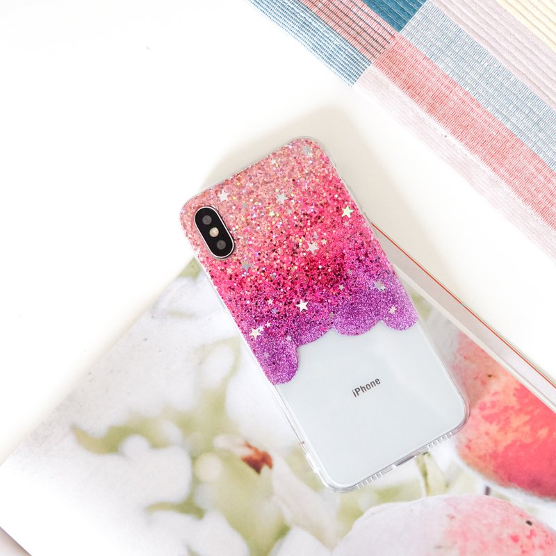 pinky | case, phone case, glitter case, iphone case, samsung case - 手機殼/手機套 - 防水材質 粉紅色