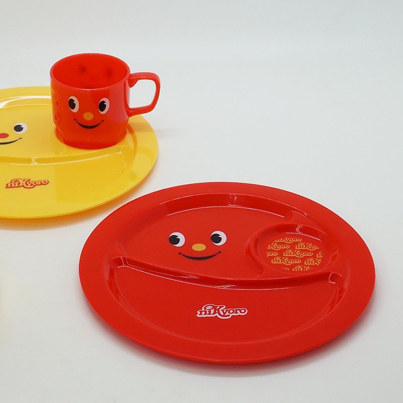 Nikyoro Lunch Plate For Kids Child Children Meal Food Cute Made In Japan - Plates & Trays - Plastic Red
