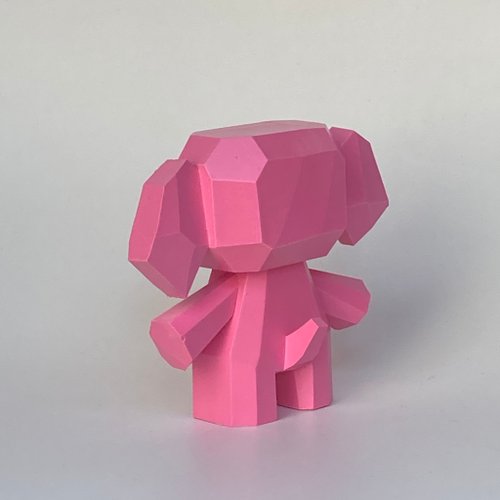 ピンクのゾウ 幸せを運ぶピンクのゾウさん 置物 象 ピンク ゾウ 木彫り 幸運