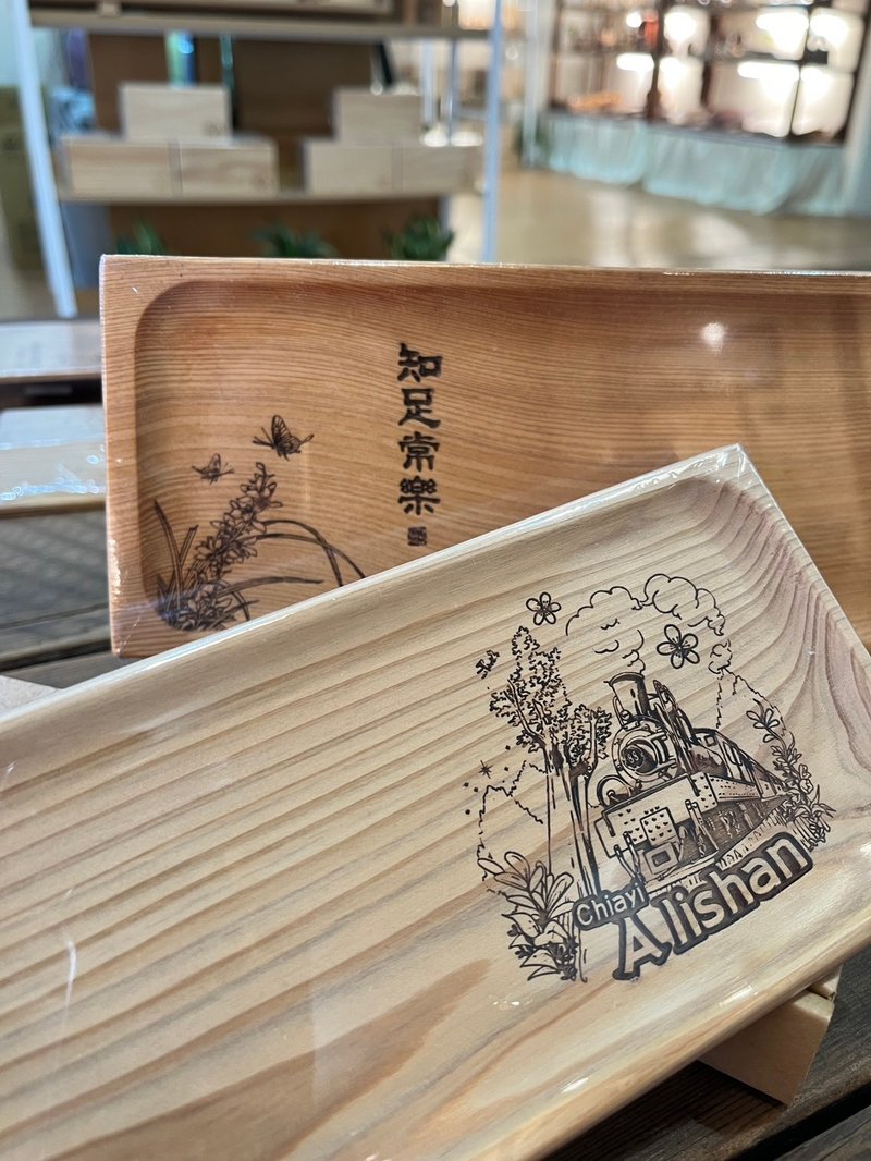 台湾産ヒノキ輸入ホワイトオーク丨手作り木製トレイ丨地元の職人による製作丨嘉義に在庫あり - 置物 - 木製 