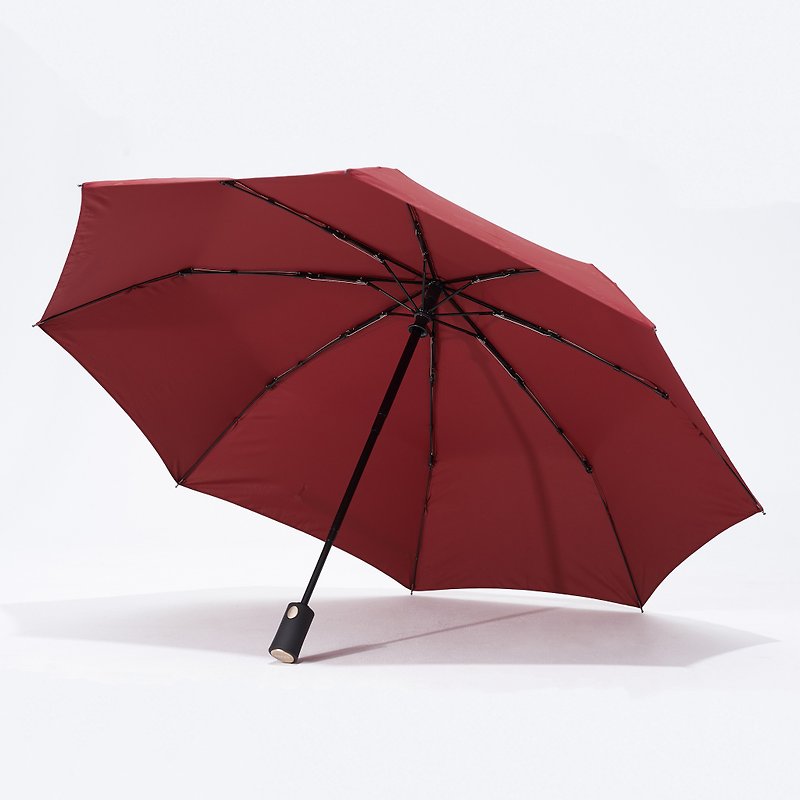 [Out of print classic limited offer] POCKET AUTO fashion official 幔 automatic folding umbrella - Earl Red - Umbrellas & Rain Gear - Silk Red