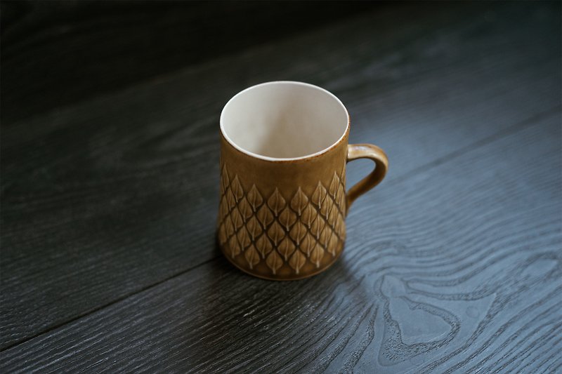 KronjydenーRelief系列咖啡杯B款 / Jens Quistgaard設計 - 咖啡杯 - 瓷 咖啡色
