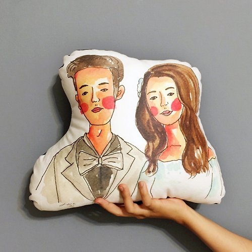 FunPrint 客製禮物 【客製】Lasa系列插畫: 雙人抱枕