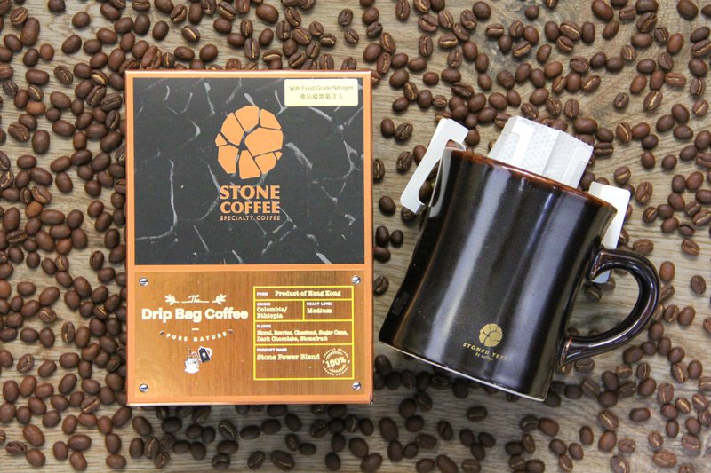 STONE COFFEE│Drip Bag│Stone Power Blend│Medium│10g x 4packs - Coffee - Fresh Ingredients Red