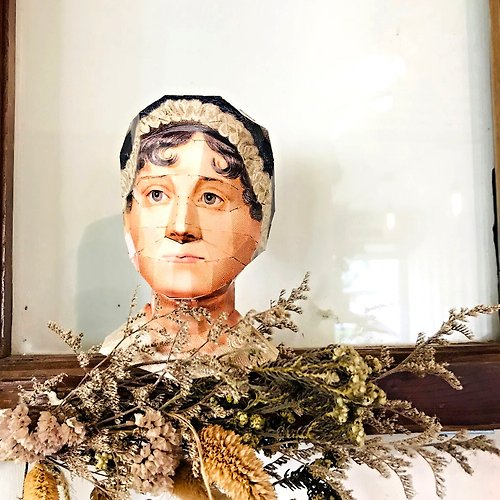 Wizhead 【酷比頭紙模型】珍奧斯汀 Jane Austen文學作家 免剪貼 組裝模型