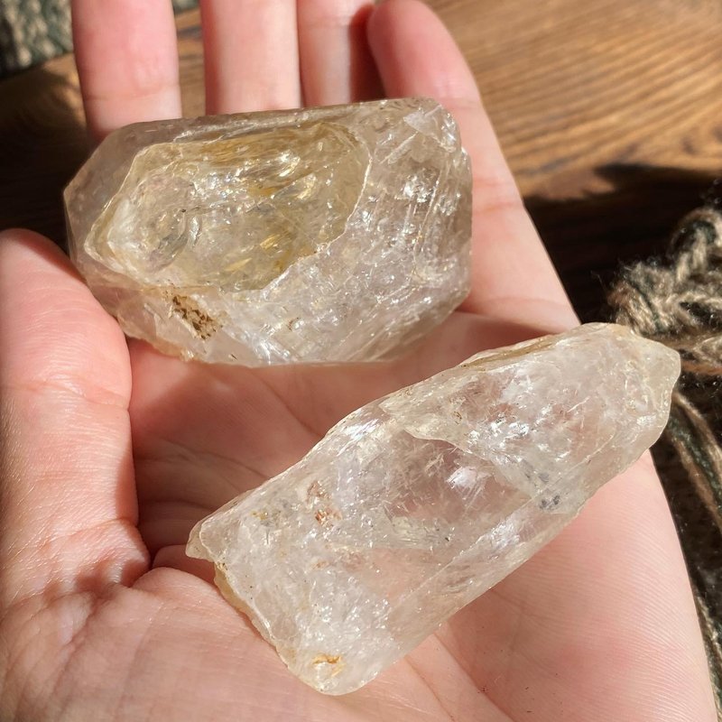 【Lost and find】彩虹 礦物 白水晶 原石 套裝 - 擺飾/家飾品 - 寶石 多色