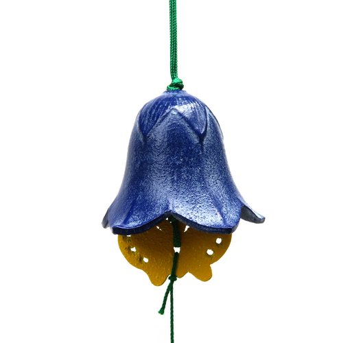 Specializing in Nambu Ironware 南部鐵器 風鈴 桔梗花 藍色 日本製